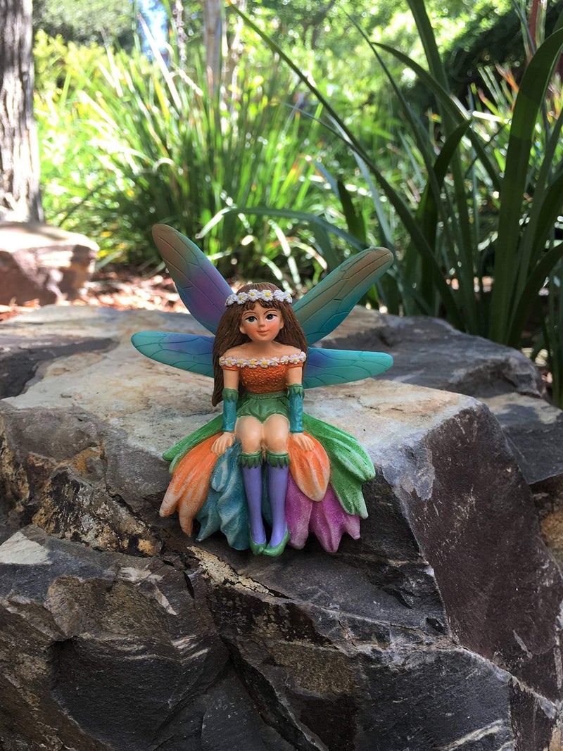 GlitZGlam Daisy The Gorgeous Miniature Fairy for Your Fairy Garden/Miniature Garden - Image 2